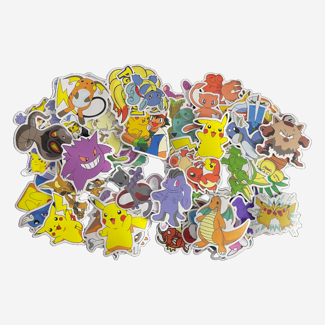 10 pcs Random Pokemon Stickers - Bixby’s